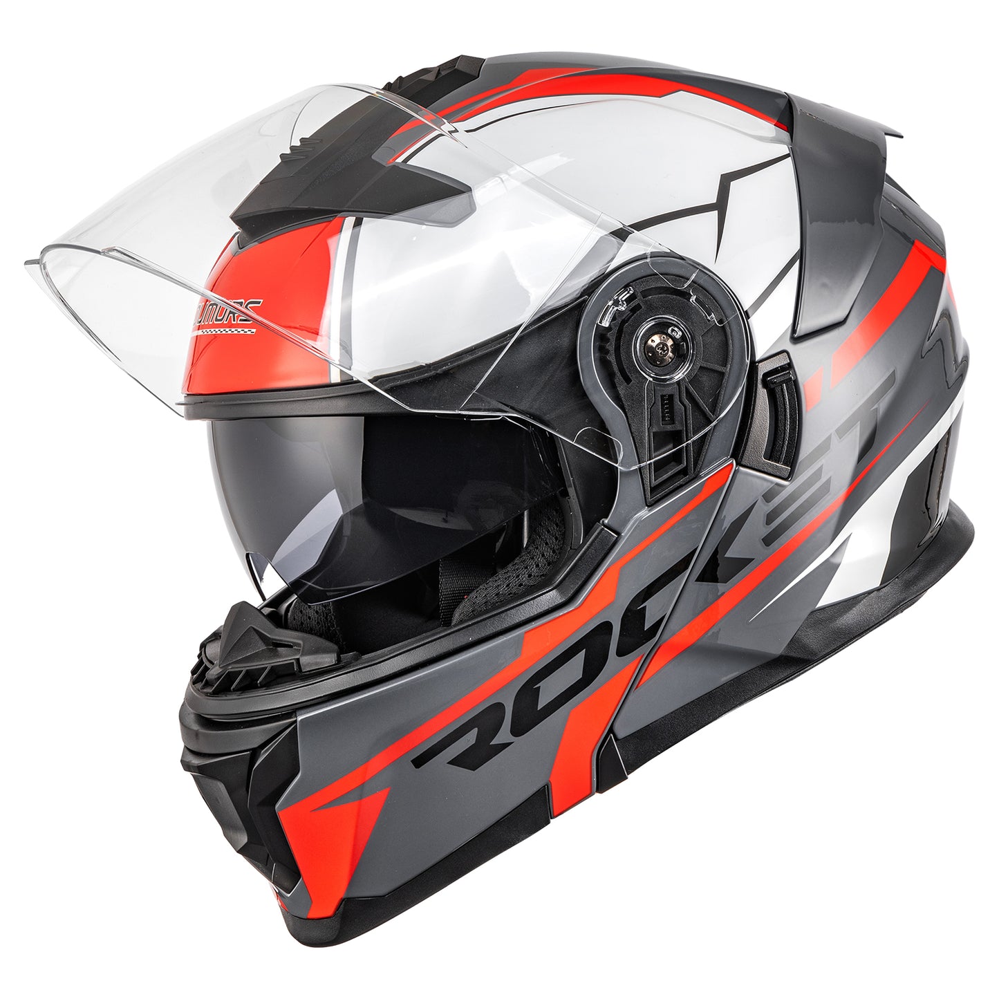 Modular Motorcycle Helmets Full Face Rocket Red