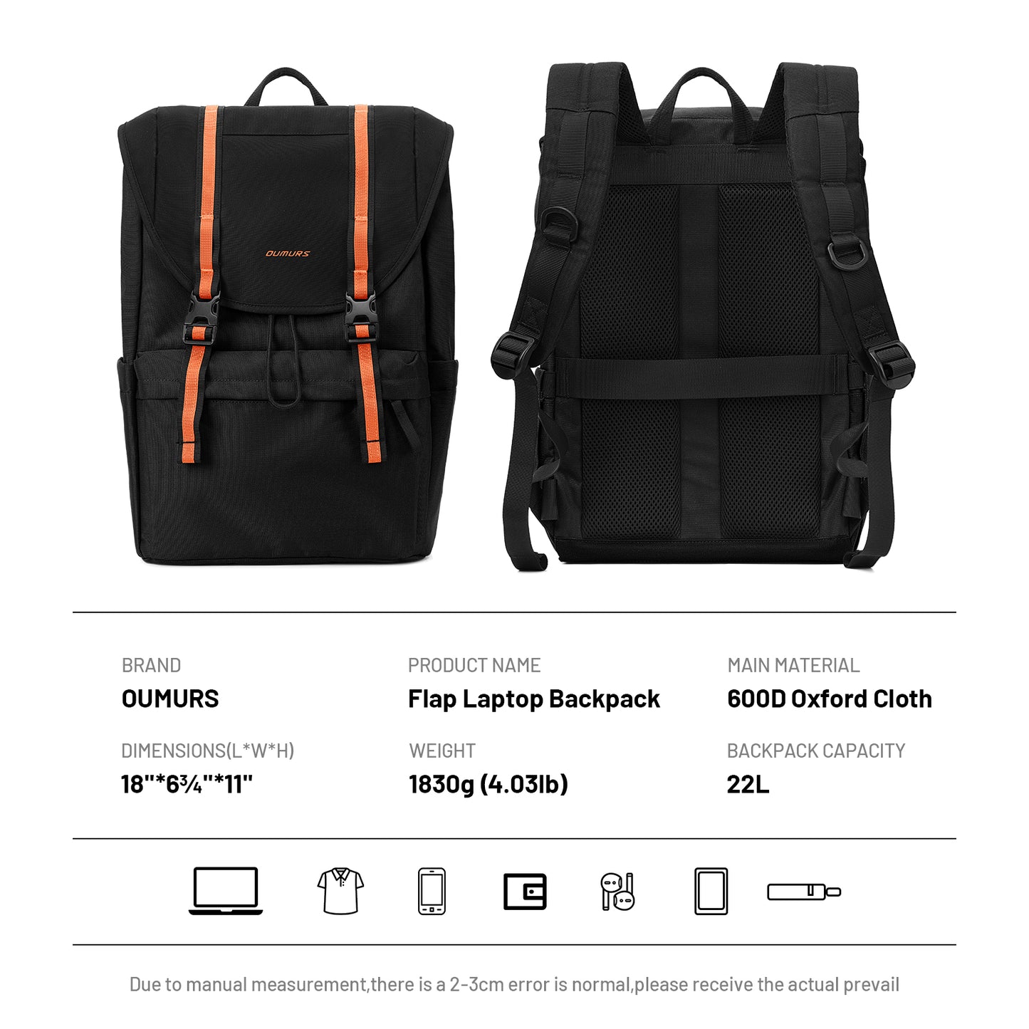 Flap Vintage Laptop Backpack
