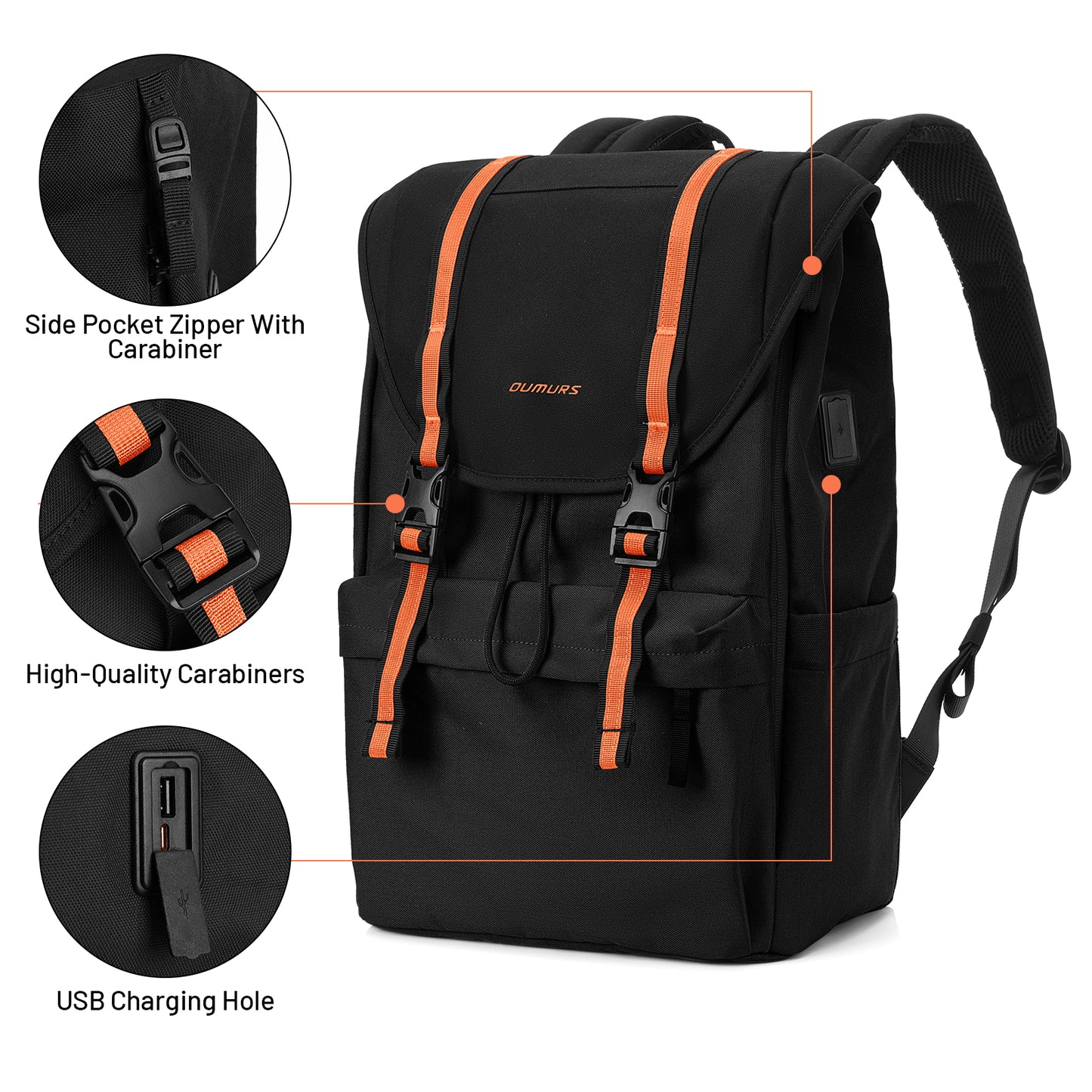 Flap Vintage Laptop Backpack