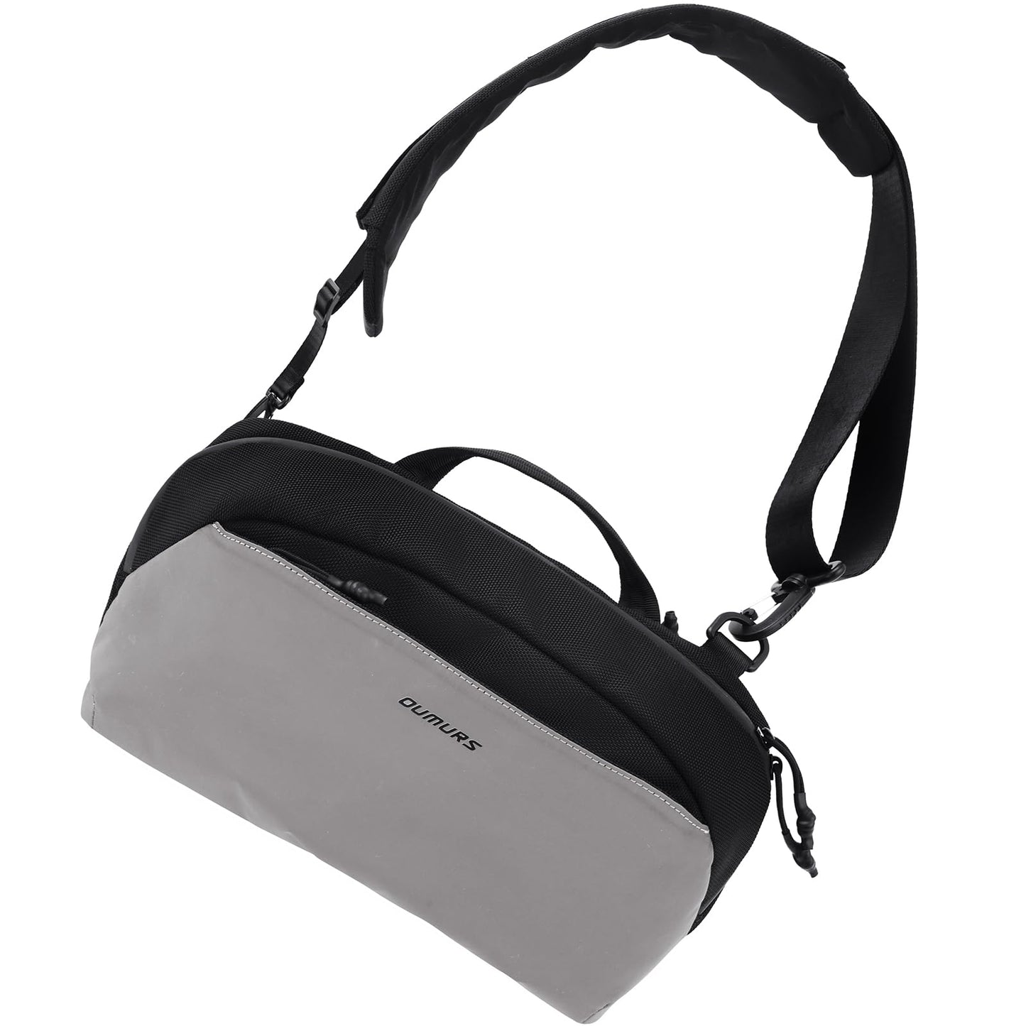 Oumurs 4L Reflective Crossbody Bag Sling Backpack for Motorcycle Men and Women