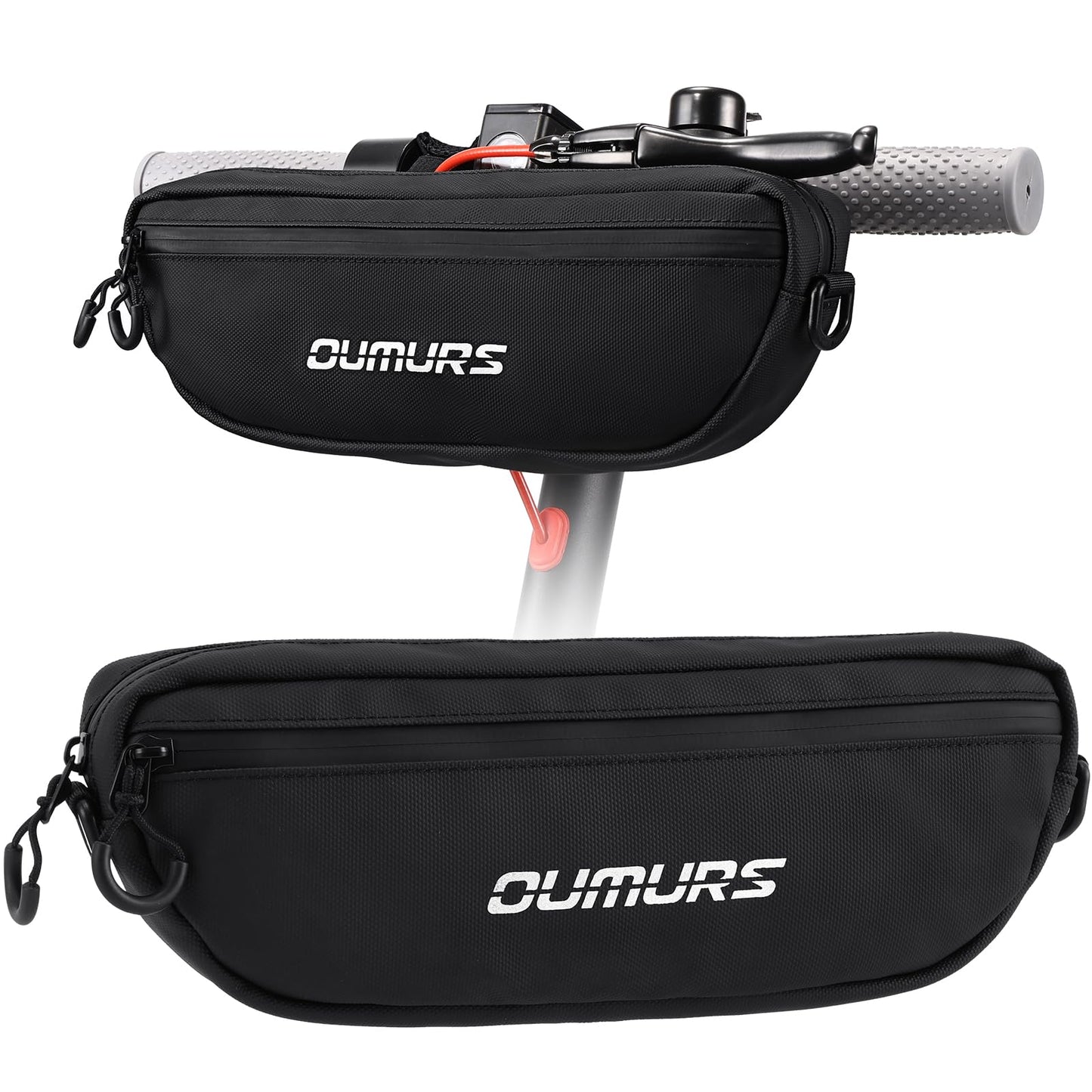 Oumurs Universal 1800D Motorcycle handlebar bag Water-resistant Reflective Bicycle Handle bar Bag