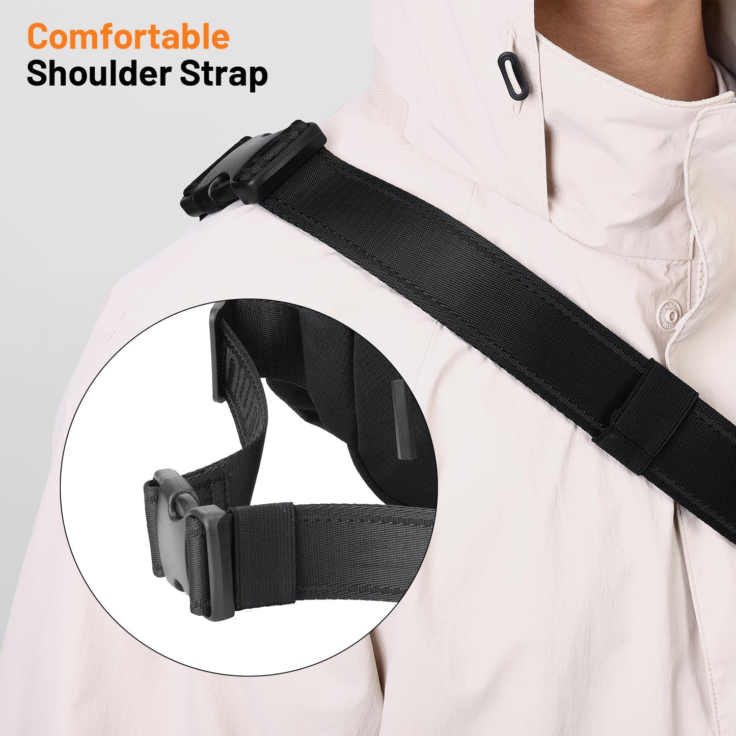 Oumurs 4L Crossbody Backpack Sling Bag with RFID Blocking for Men