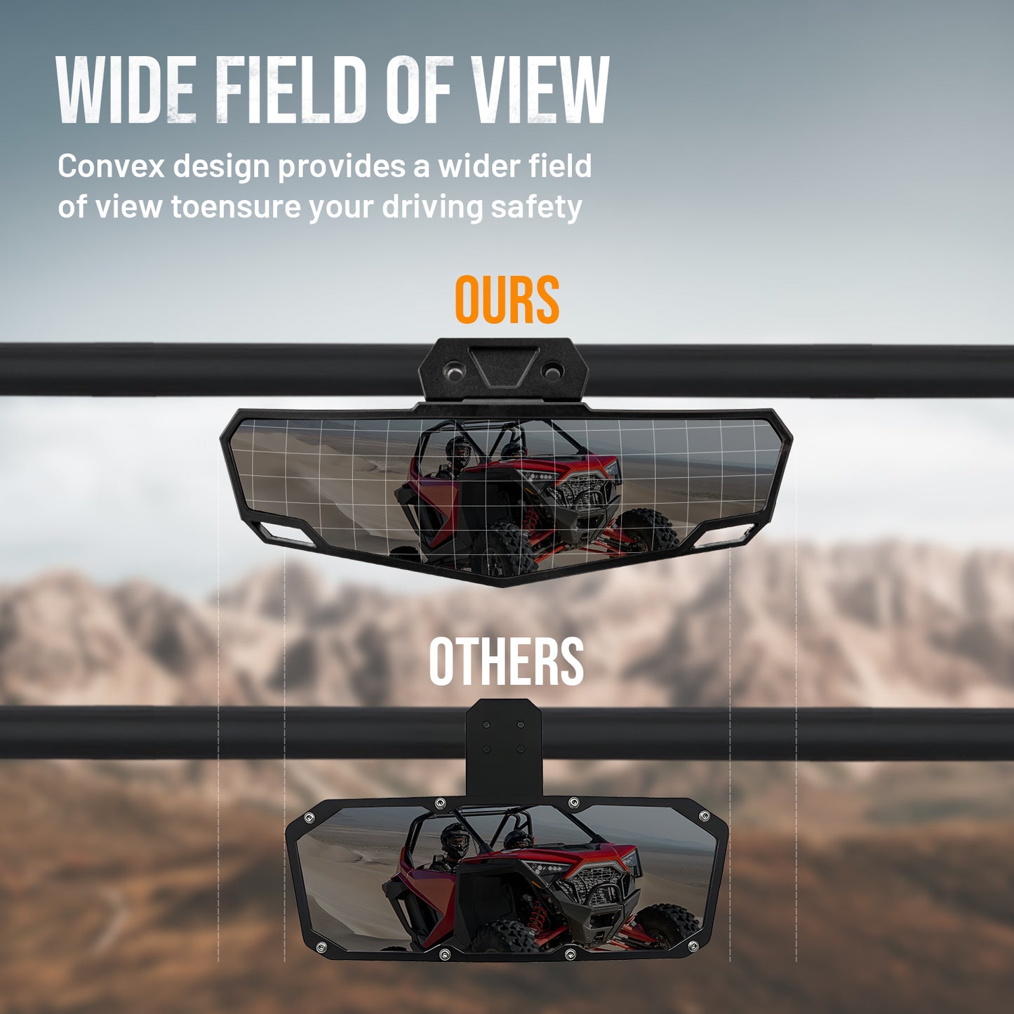 UTV Center Mirror