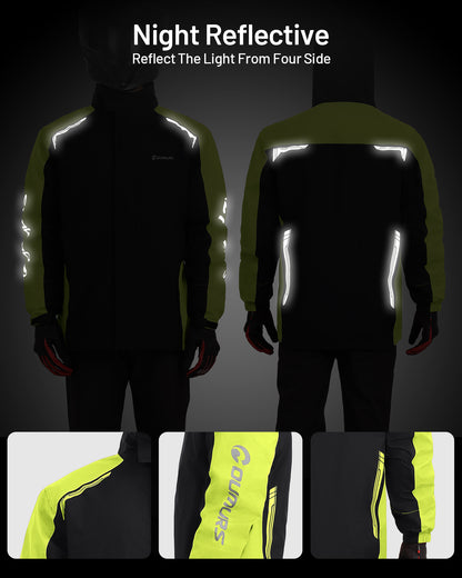 Motorcycle Rain Suit Black Green