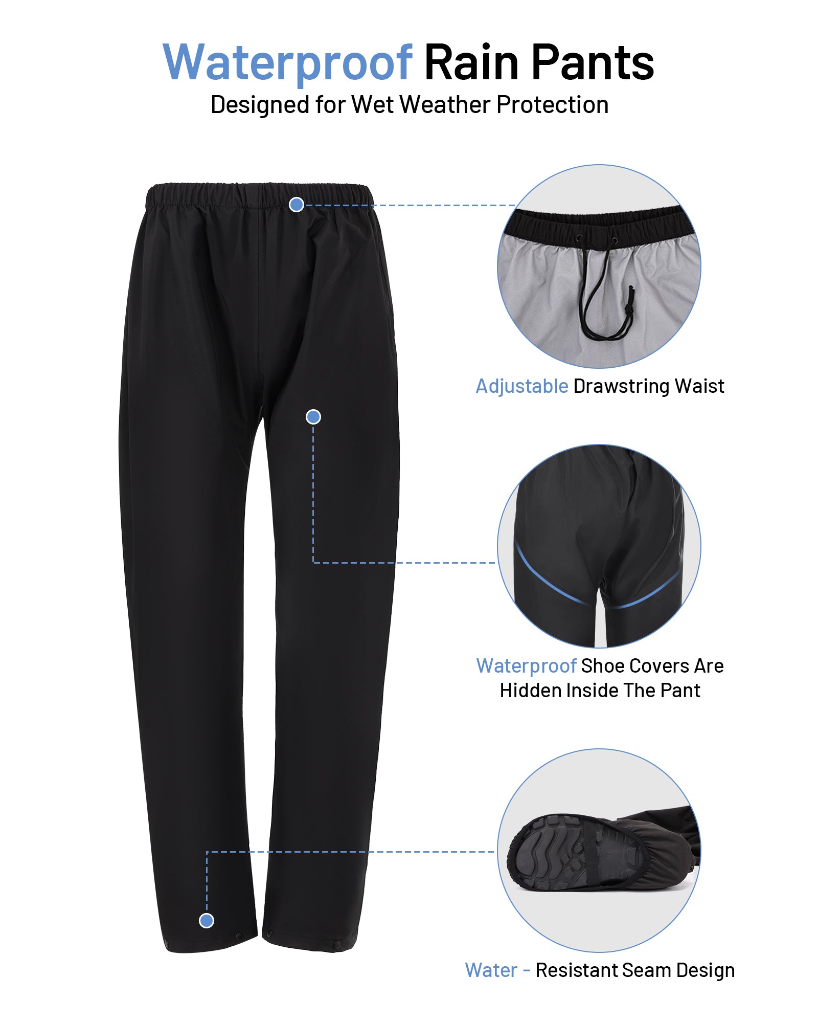 Motorcycle Rain Suit Black Grey