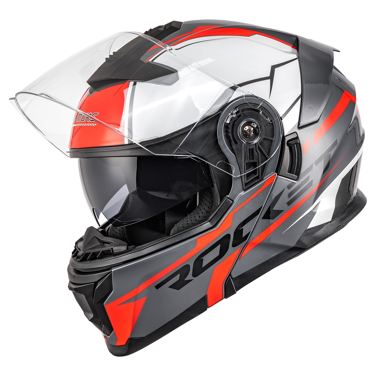 Modular Motorcycle Helmets Full Face Rocket Red