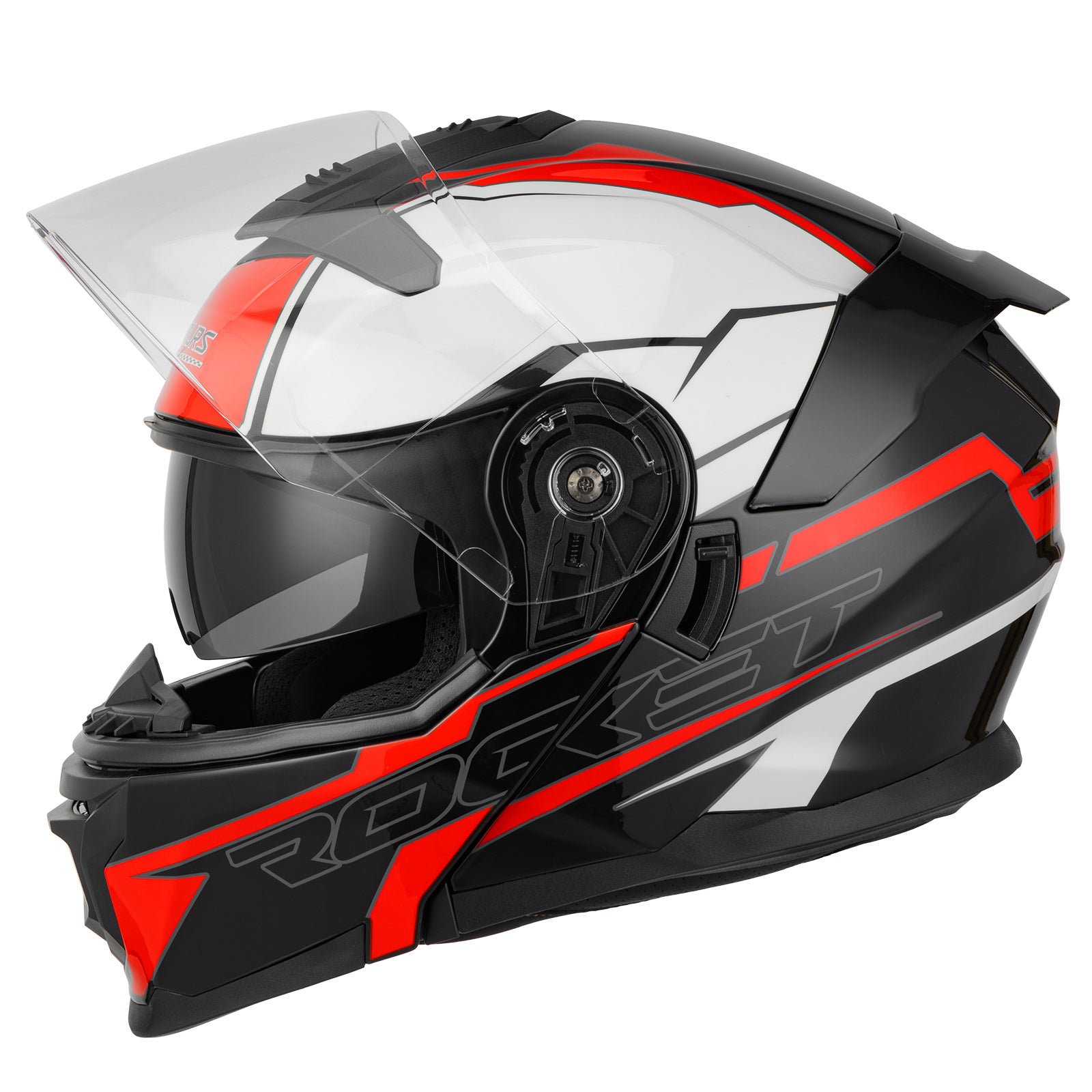 Modular Motorcycle Helmets Full Face Rocket Black