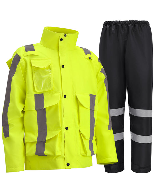 300D Hi Vis Rain Gear