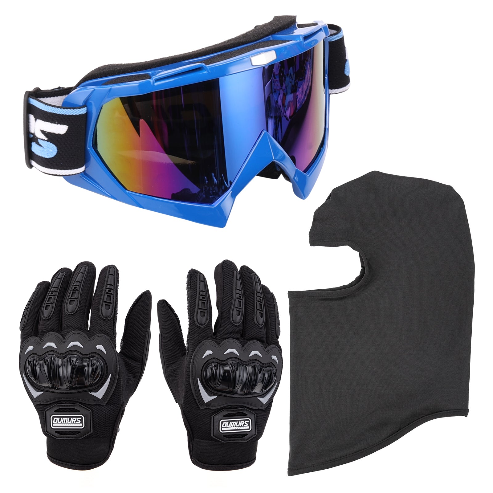 DOT Adult Dirt Bike Helmet Blue Star