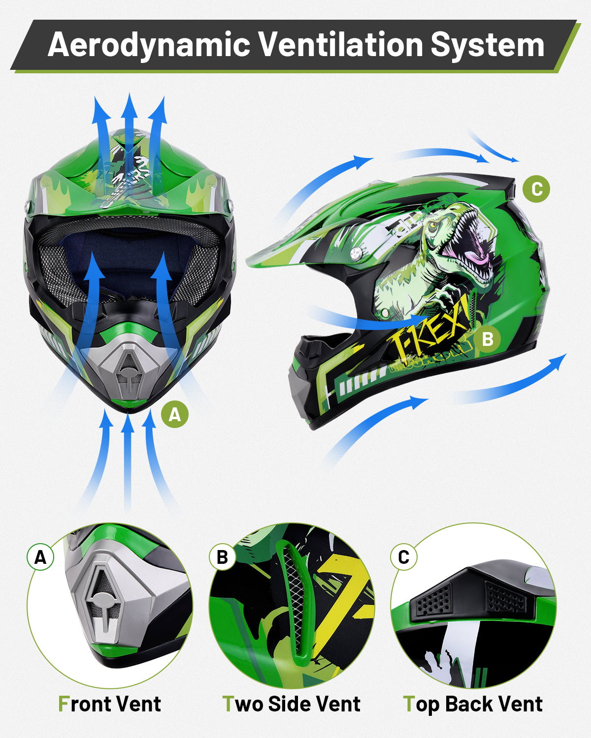 DOT Youth Dirt Bike Helmet