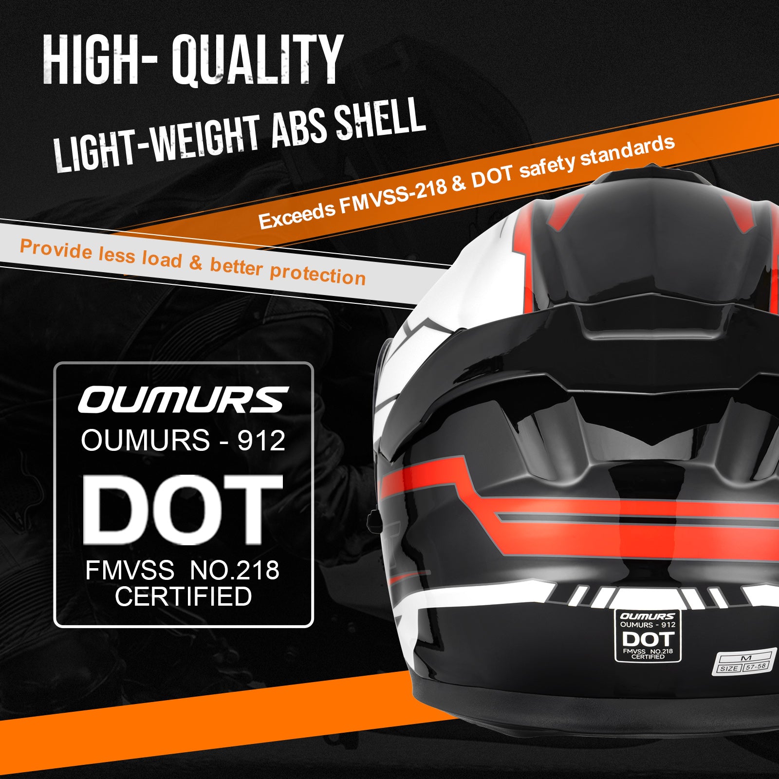 Modular Motorcycle Helmets Full Face Rocket Black