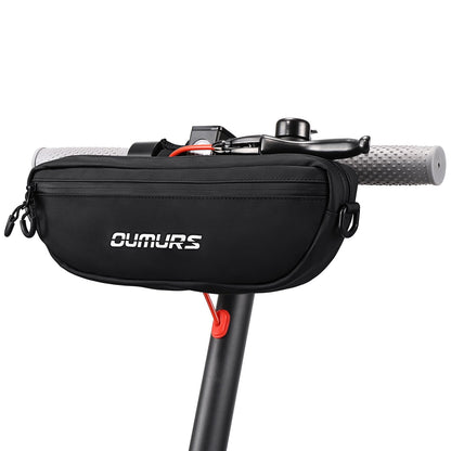 Oumurs Universal 1800D Motorcycle handlebar bag Water-resistant Reflective Bicycle Handle bar Bag