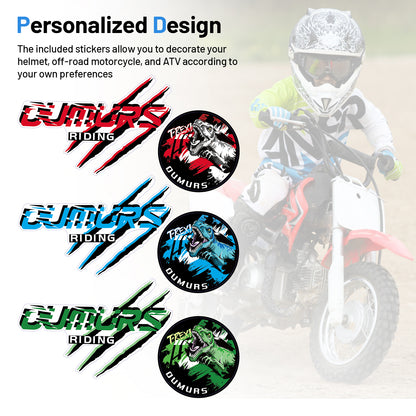 Kids Motocross Jersey Dinosaur for Dirt Bike