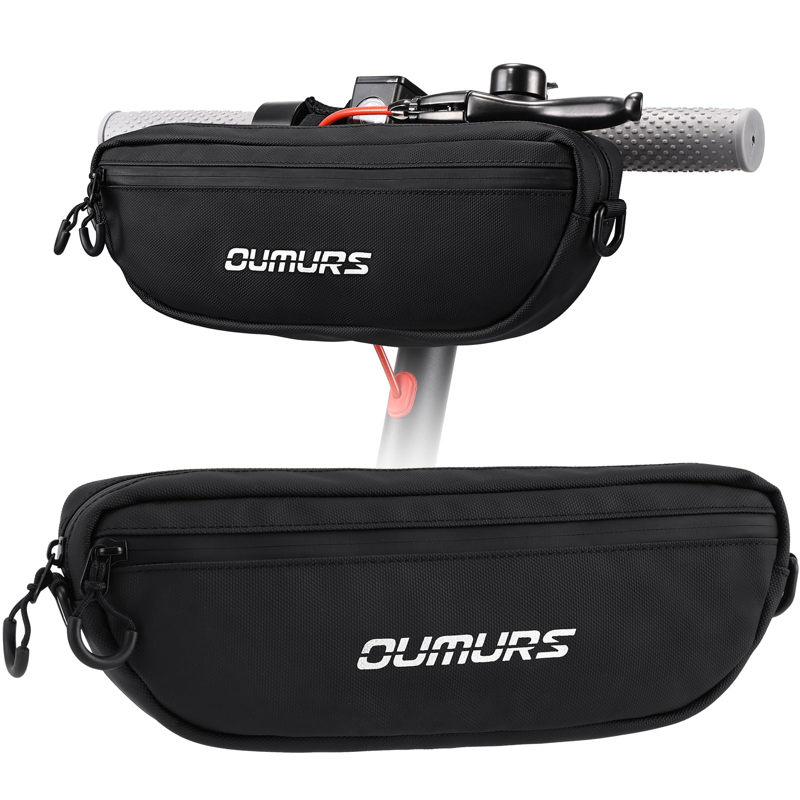 Oumurs Universal 1800D Motorcycle handlebar bag Water-resistant Reflective Bicycle Handle bar Bag
