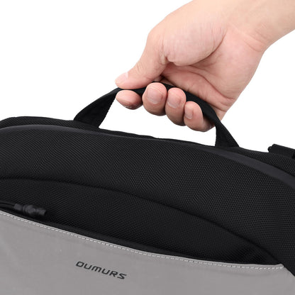 Oumurs 4L Reflective Crossbody Bag Sling Backpack for Motorcycle Men and Women