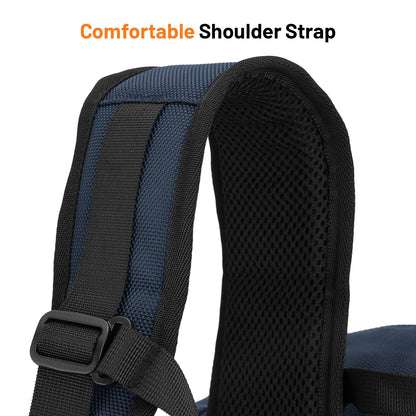 Oumurs Motorcycle Helmet Backpack 50L, Blue Water-resistant 1680D Oxford Fabric