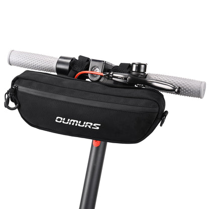 Oumurs Universal 1680D Motorcycle handlebar bag Water-resistant Reflective Bicycle Handle bar BagFront Storage Bag