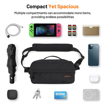Oumurs 6L Crossbody Bag Sling Bag for Men and Women
