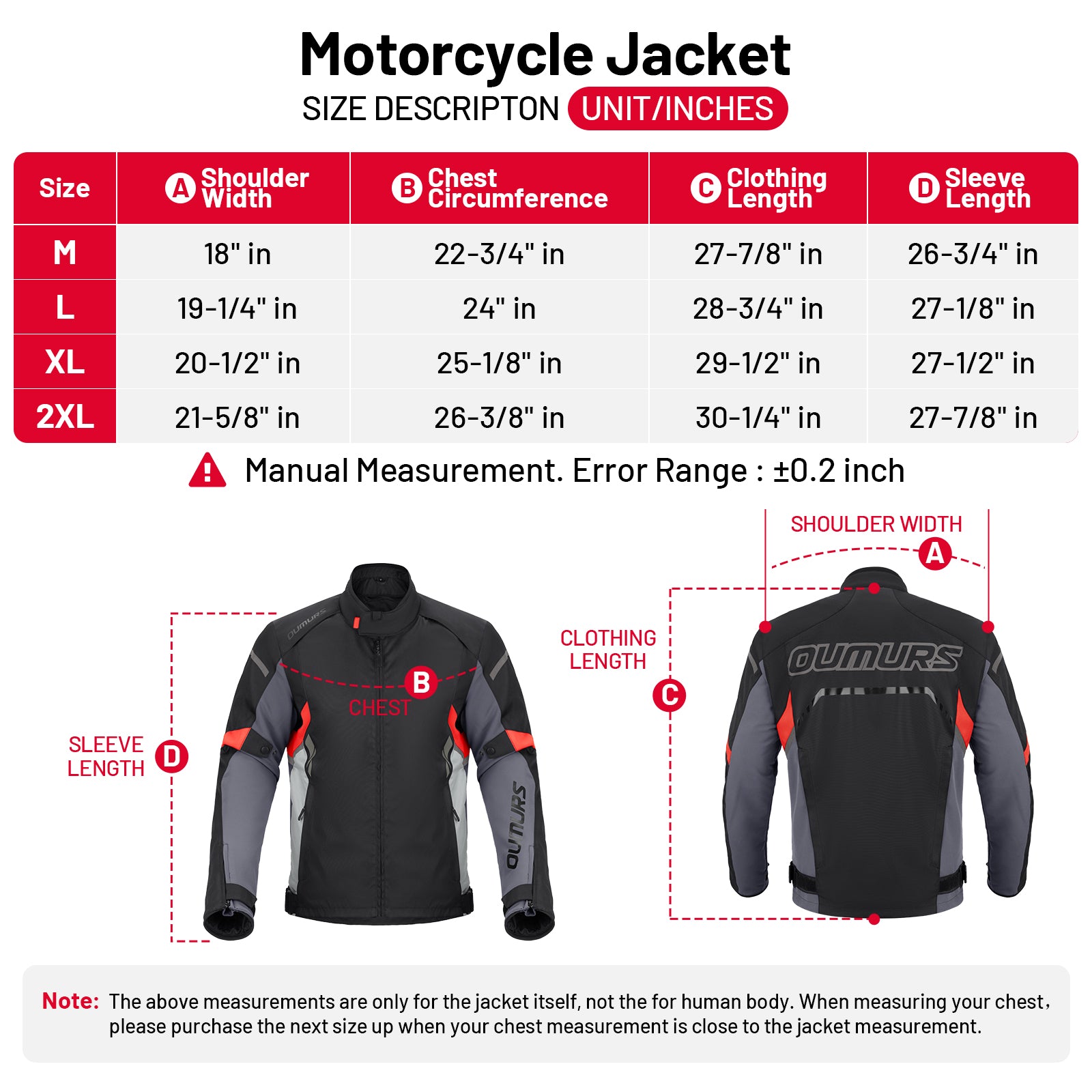 Motorcycle Jacket for Men