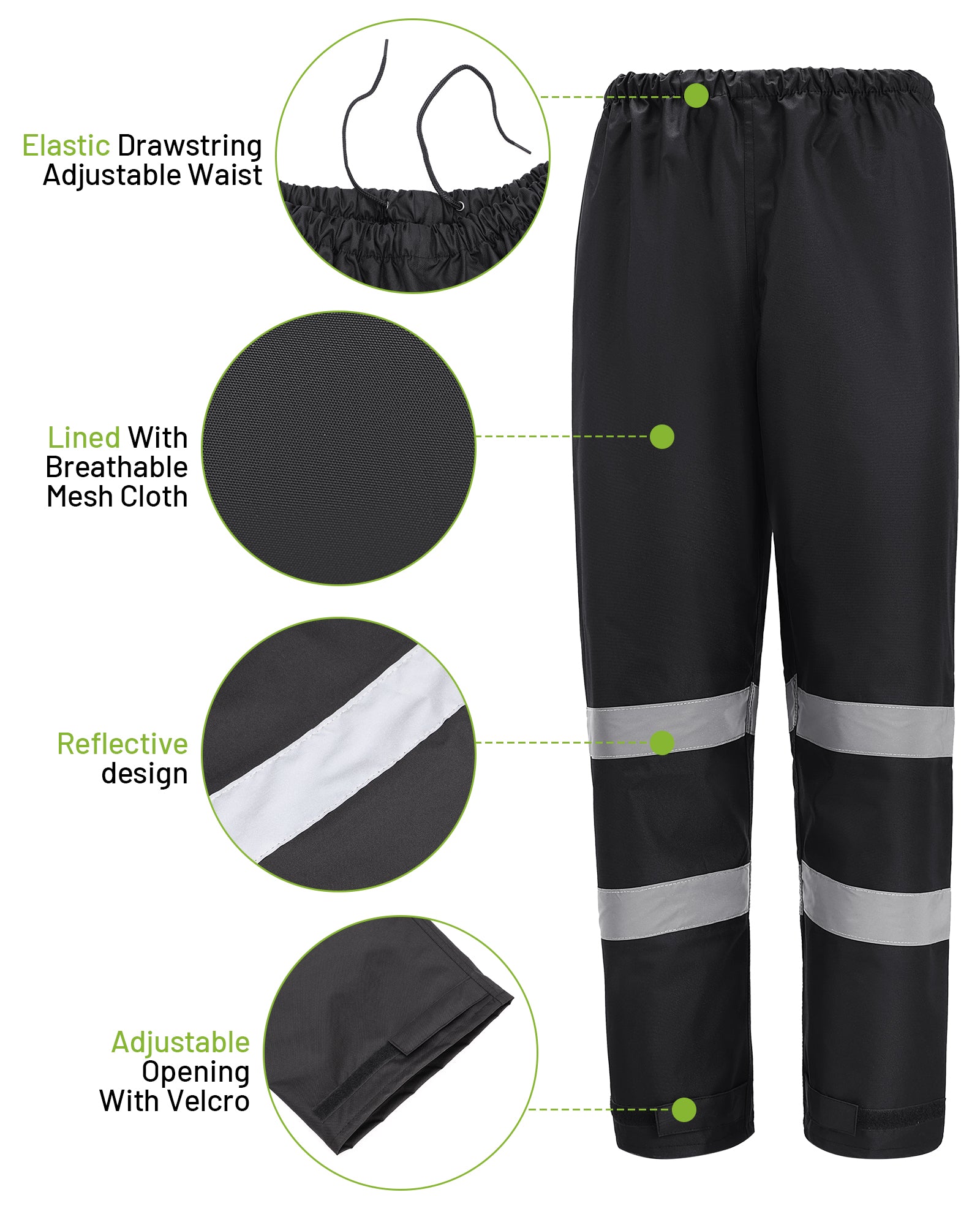300D Hi Vis Rain Gear