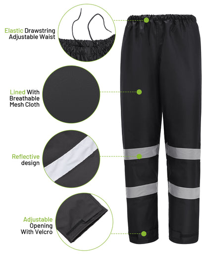 300D Hi Vis Rain Gear