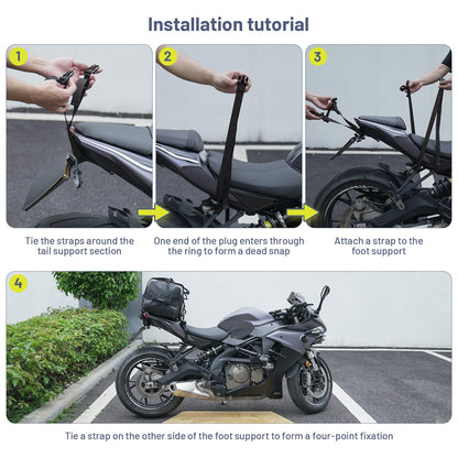 OUMURS Waterproof Motorcycle tail Bag With Rain Cover,45-60L Expandable Large Capacity