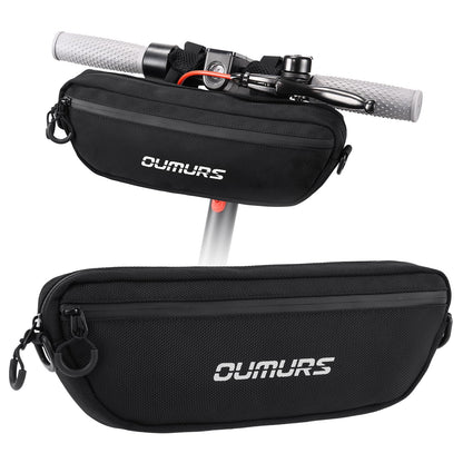 Oumurs Universal 1680D Motorcycle handlebar bag Water-resistant Reflective Bicycle Handle bar BagFront Storage Bag