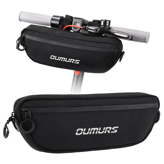 Oumurs Universal 1680D Motorcycle handlebar bag Water-resistant Reflective Bicycle Handle bar BagFront Storage Bag